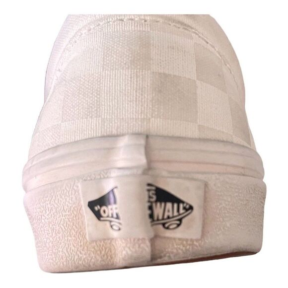 Vans Vault OG Era LX Checkboard Logo Size 7 Men's Shoes Tan And White - Picture 9 of 12